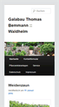 Mobile Screenshot of bemmann-galabau.de